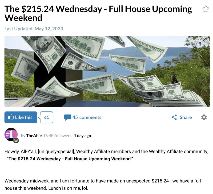 My Wealthy Affiliate Review — Wealthy Affiliate Success Story Wealthy Affiliate Success Story